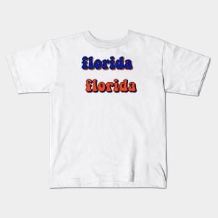 Florida University Colors Design Kids T-Shirt